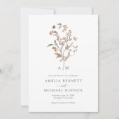 Boho Wildblumen Save The Date (Vorderseite)