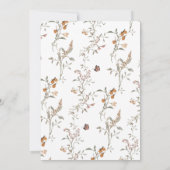 Boho Wildblumen Save The Date (Rückseite)