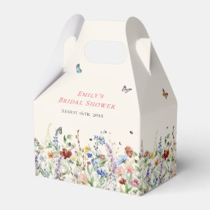 Boho Wildblumen Schmetterlinge  Geschenkschachtel