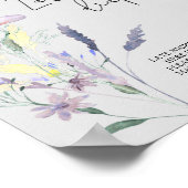 Boho Wildblumen \ Spate night diaper game Poster (Ecke)