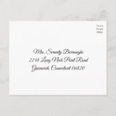 Boho Wildblumen Spring Floral Wedding RSVP Einladungspostkarte (Rückseite)