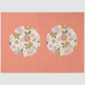 Boho Wildblumen Tissue Paper Seidenpapier (Vorderseite)