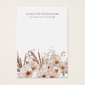 Boho Wildblumen verdienen Schmuckkarten (Vorderseite)
