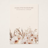 Boho Wildblumen verdienen Schmuckkarten (Vorderseite)