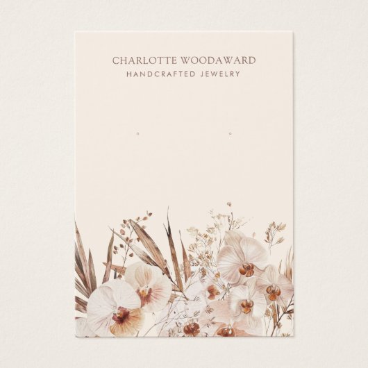 Boho Wildblumen verdienen Schmuckkarten (Vorderseite)