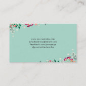 Boho Wildblumen Visitenkarte (Rückseite)