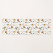Boho-Wildblumen-Wasserfarbe Yogamatte (Vorderseite (Horizontal))