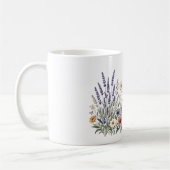 Boho-Wildblumen-Wasserfarben-Tasse Kaffeetasse (Links)