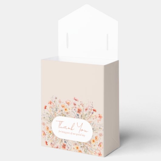 Boho Wildblumen Wedding Geschenkschachtel (Geöffnet)