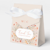 Boho Wildblumen Wedding Geschenkschachtel (Vorderseite)