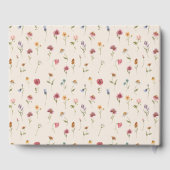 Boho Wildblumen Wedding Guest Book Gästebuch (Rückseite)