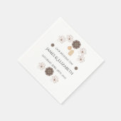 Boho Wildblumen Wedding Serviette (Ecke)