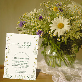Boho Wildflower Baby in Bloom Baby Shower Einladung