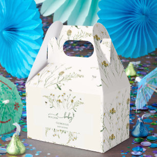 Boho Wildflower Baby in Bloom Baby Shower Geschenkschachtel