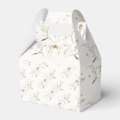 Boho Wildflower Baby in Bloom Baby Shower  Geschenkschachtel (Rückseite)