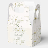 Boho Wildflower Baby in Bloom Baby Shower  Geschenkschachtel (Geöffnet)