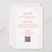 Boho Wildflower Baby in Bloom Complete Baby Shower Einladung (Rückseite)