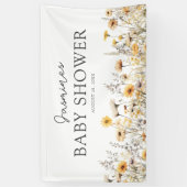 Boho-Wildflower-Baby-Party Banner (Vertikal)