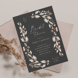 Boho-Wildflower-Blumen-Hochzeit-Braut-Party Einladung