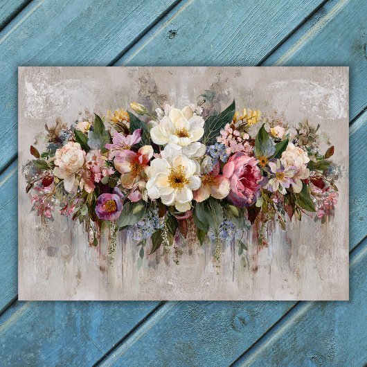 Boho-Wildflower-Blumenarrangement Poster