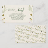 Boho Wildflower Books for Baby Enclosure Card  Begleitkarte (Vorne/Hinten)