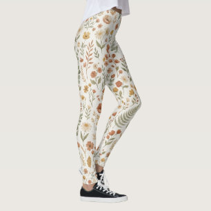 Boho-Wildflower-Botanical-Blumen-Mom-Ästhetik  Leggings