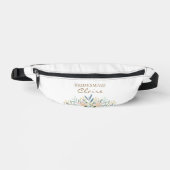 Boho Wildflower Brautjungfer Name Personalisierte  Bauchtasche (Vorderseite)
