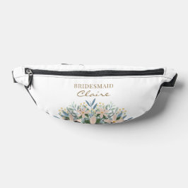 Boho Wildflower Brautjungfer Name Personalisierte Bauchtasche