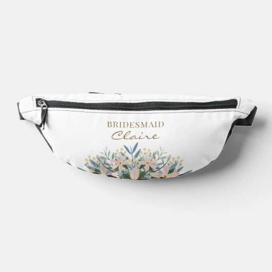 Boho Wildflower Brautjungfer Name Personalisierte  Bauchtasche (Ablage )