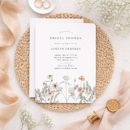 Boho-Wildflower-Brautjunggesellinnenabschied Einladung
