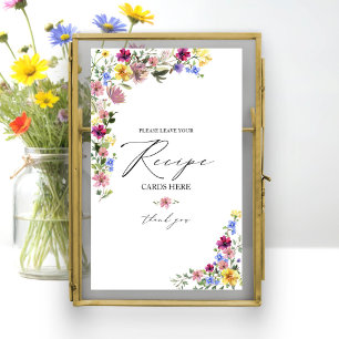 Boho-Wildflower-Brautjunggesellinnenabschied-Rezep Poster