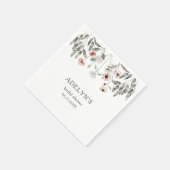 Boho-Wildflower-Brautjunggesellinnenparty Serviette (Ecke)