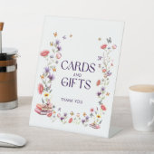 Boho Wildflower Bridal Shower Cards and Gifts Sockelschild (In SItu)