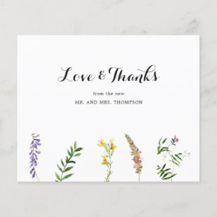 Boho-Wildflower-Budget-Hochzeit-Dankeskarten