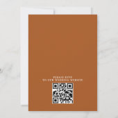 Boho-Wildflower-Garten Budget QR-Code Hochzeit Einladung (Rückseite)