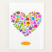Boho Wildflower Heart 2026 Planner Planer (Vorderseite)