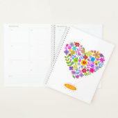 Boho Wildflower Herz 2026 Planer (Anzeige)