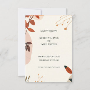 Boho-Wildflower-Hochzeit-Save-The-Date-Karte Frü Save The Date