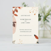 Boho-Wildflower-Hochzeit-Save-The-Date-Karte | Frü Save The Date (Stehend Vorderseite)