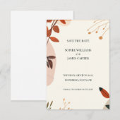 Boho-Wildflower-Hochzeit-Save-The-Date-Karte | Frü Save The Date (Vorne/Hinten)