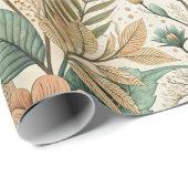 Boho Wildflower Meadow in Watercolor Geschenkpapier (Rolleneckpunkt)