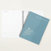 Boho Wildflower Personalisiertes Teal Geschenk für Planer (Anzeige)