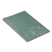 Boho Wildflower Personalized Gift for Her Notizblock (Rechte Seite)