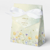 Boho Wildflower Rustic Green Wedding Geschenkschachtel (Vorderseite)