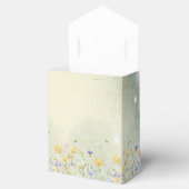 Boho Wildflower Rustic Green Wedding Geschenkschachtel (Geöffnet)