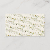 Boho Wildflower Thank You Enclosure Card  Begleitkarte (Rückseite)