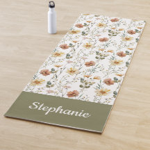 Boho Wildflower Watercolor Custom Name