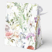 Boho Wildflower Watercolor Spring  Flower Geschenkschachtel (Rückseite)