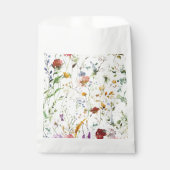 Boho Wildflower Watercolor Spring  Flower Geschenktütchen (Vorderseite)