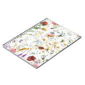 Boho Wildflower Watercolor Spring  Flower Notizblock (Linke Seite)